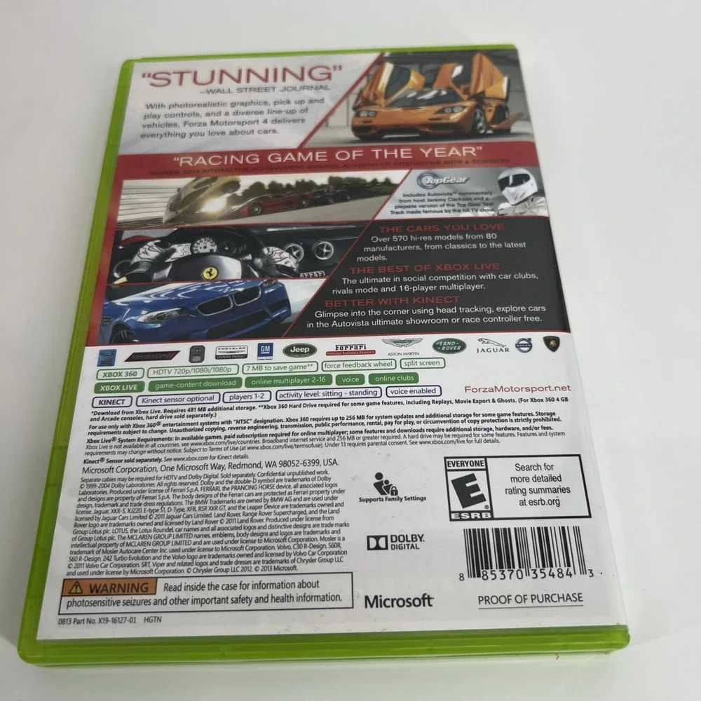 Forza Motorsport 4 (Xbox 360, 2011)  2 Disc Tested